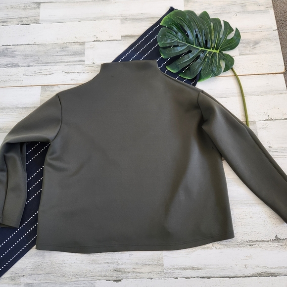 Aday Like A Boss Pullover Mock Neck Moss Green Size XL - Picture 5 of 7